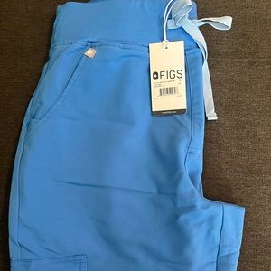Figs capri blue high waisted Zamora jogger